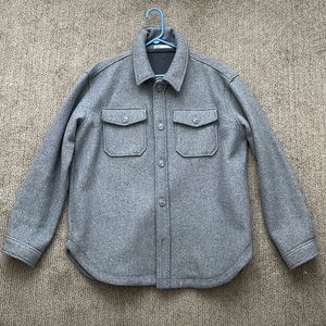 Grey outer wear button up from Zara